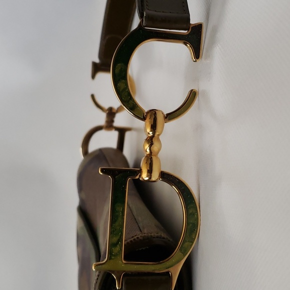 Y2K Rare Dior Camouflage Saddlebag - Picture 8 of 16